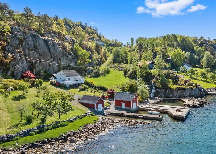 Awesome In Skiftun With House Sea View Semesterbostad *